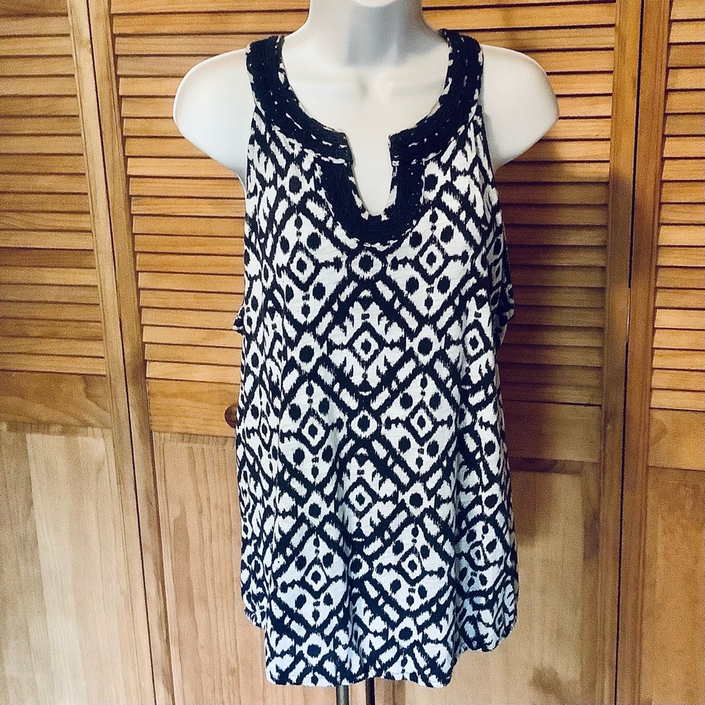 ☀️☀️Beanstones Large Tank top elastic hem Slight racerback